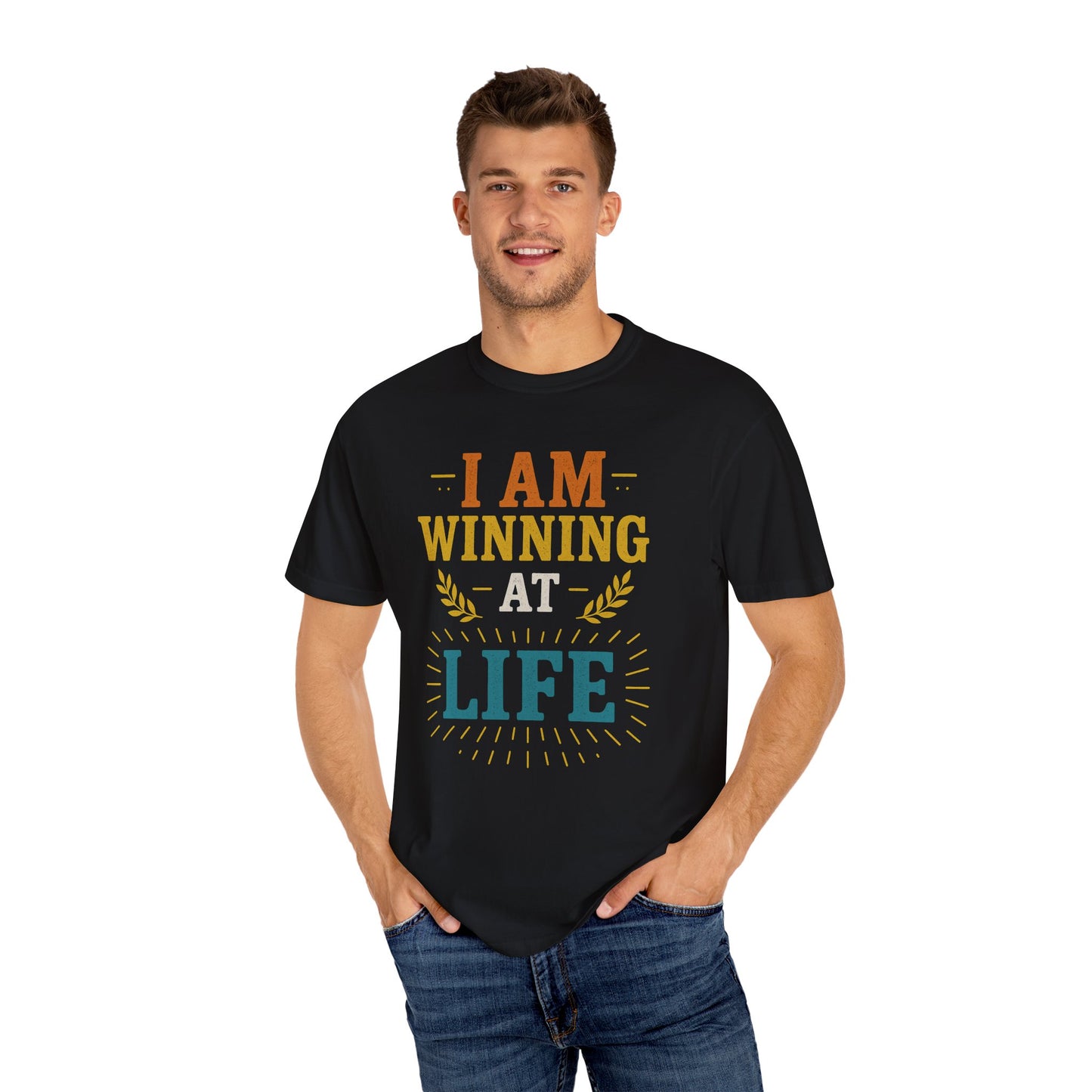 Winning at Life Unisex T-Shirt - Funny Gift, Motivational Tee, Casual Wear, Birthday Gift, Everyday Apparel