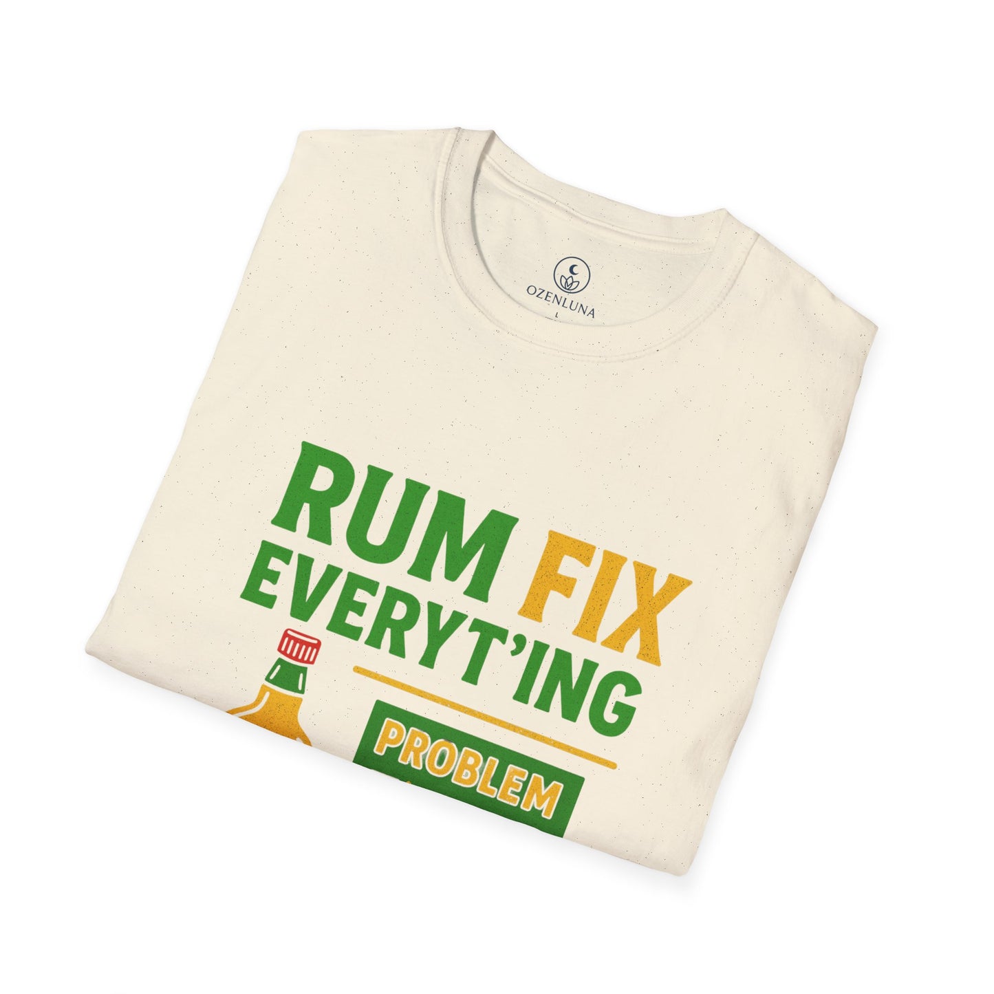 Humorous Rum Fix T-Shirt, Funny Gift for Friends, Tropical Party Tee, Casual Summer Wear, Beach Vibes