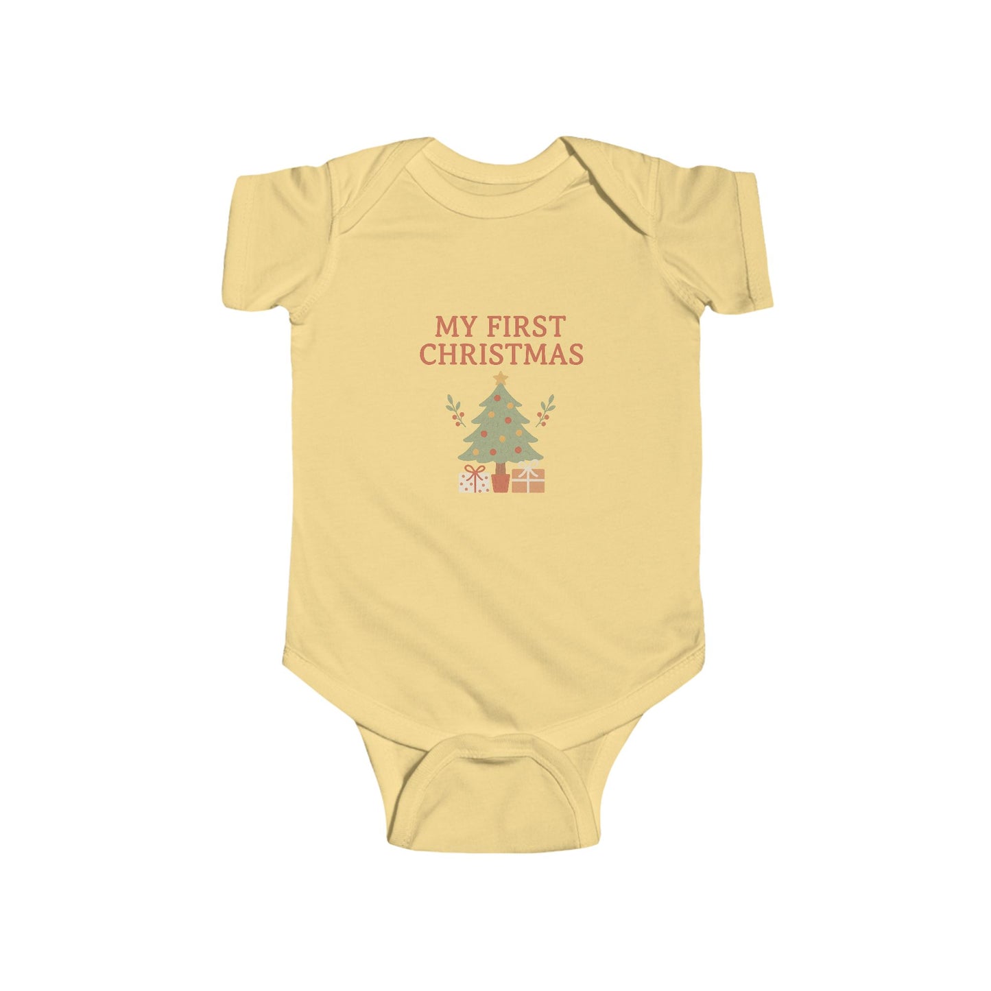 My First Christmas Bodysuit, Personalized Infant Outfit, Baby Shower Gift, Holiday Baby Clothes, New Parent Keepsake