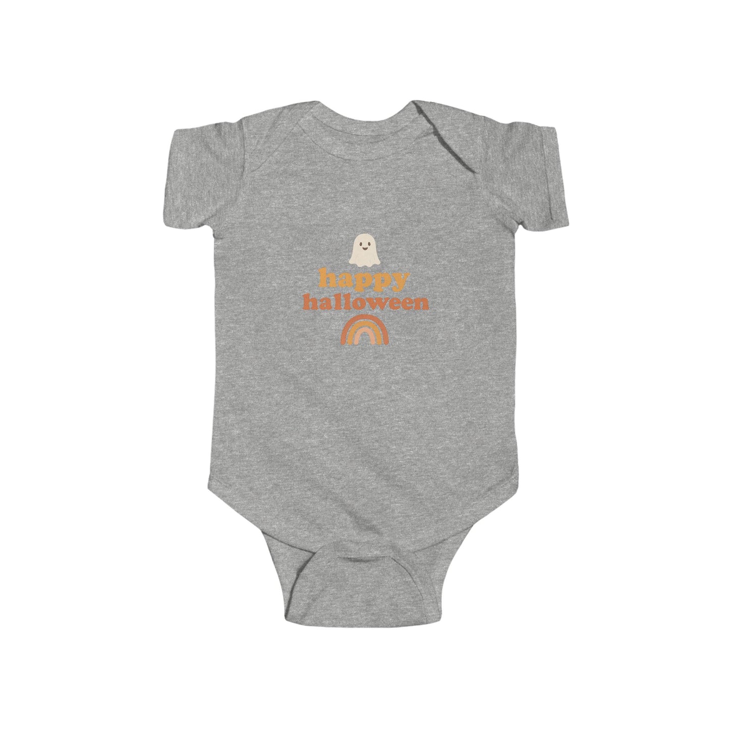 Happy Halloween Infant Bodysuit, Cute Baby Halloween Outfit, Newborn Halloween Costume, Toddler Ghost Apparel, Seasonal Baby Wear