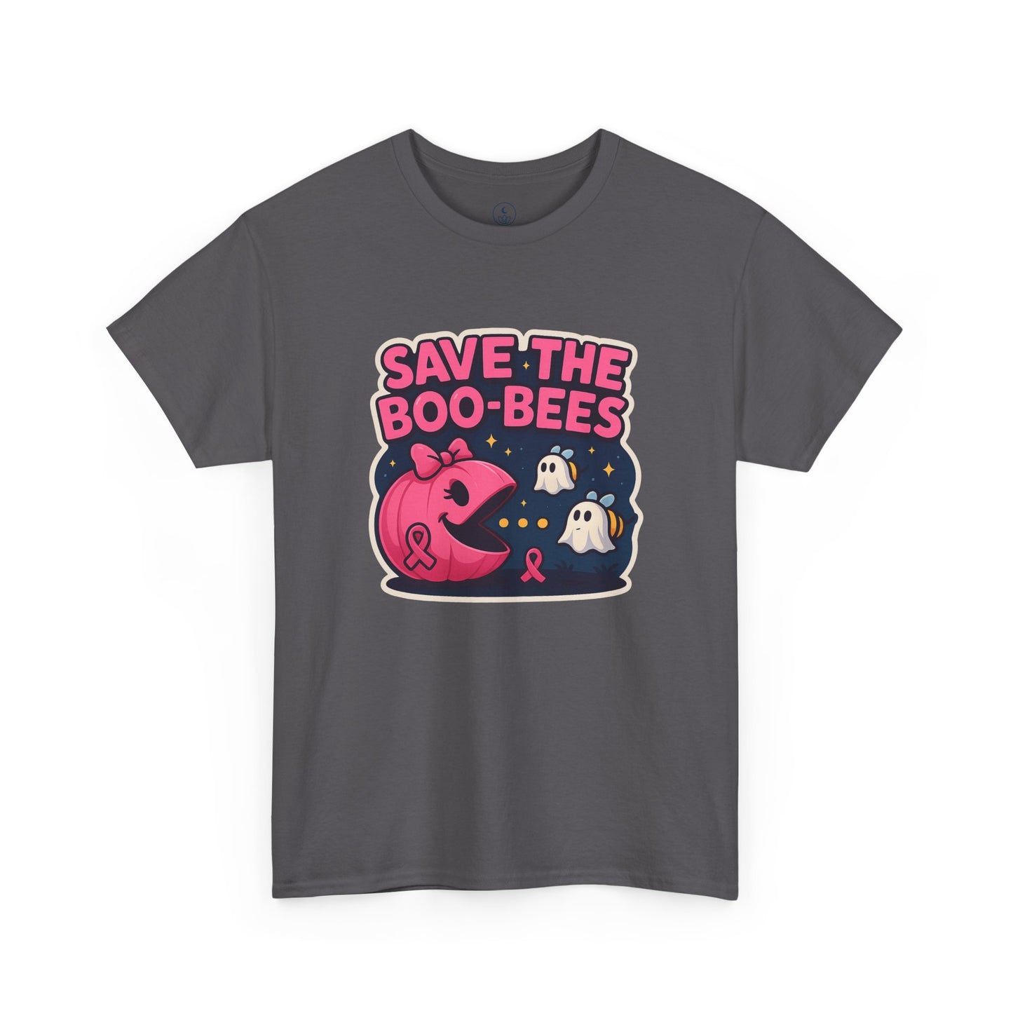 Save the Boo-Bees Unisex Tee | Breast Cancer Awareness Shirt, Halloween Apparel, Ghost Theme, Gift for Her, Support the Cause