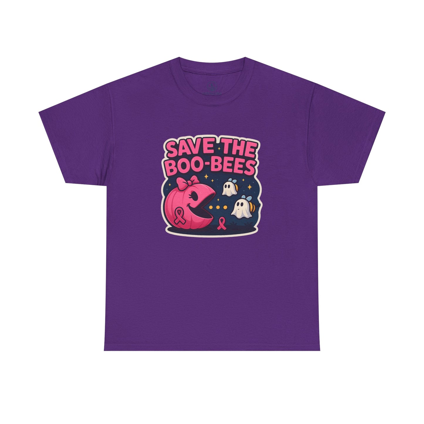 Save the Boo-Bees Unisex Tee | Breast Cancer Awareness Shirt, Halloween Apparel, Ghost Theme, Gift for Her, Support the Cause