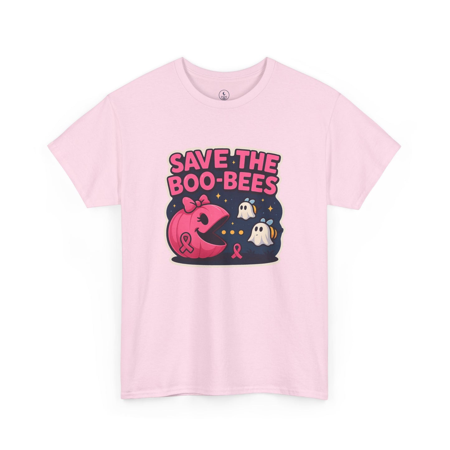 Save the Boo-Bees Unisex Tee | Breast Cancer Awareness Shirt, Halloween Apparel, Ghost Theme, Gift for Her, Support the Cause