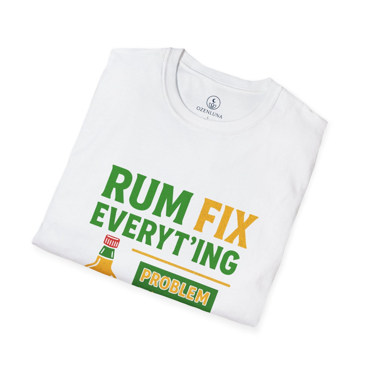 Humorous Rum Fix T-Shirt, Funny Gift for Friends, Tropical Party Tee, Casual Summer Wear, Beach Vibes