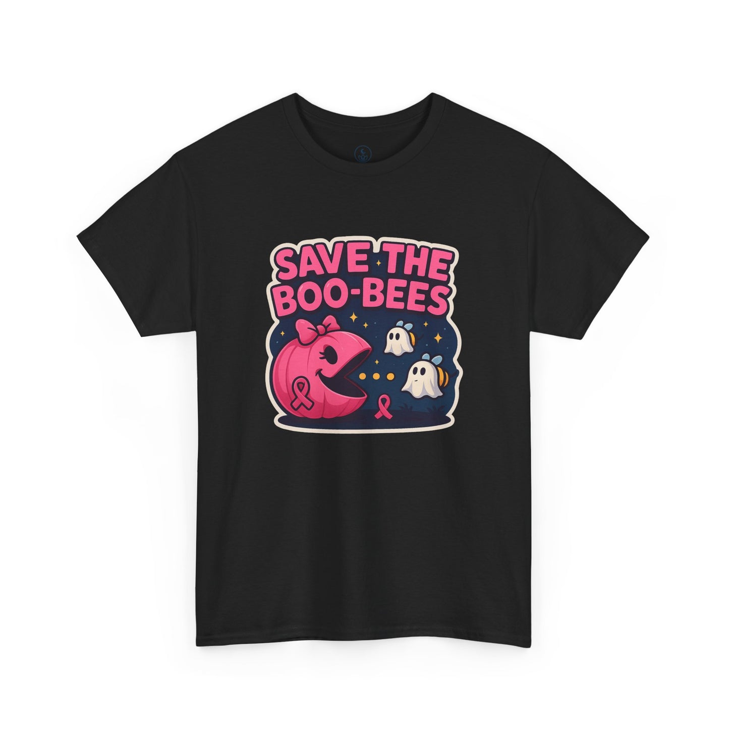 Save the Boo-Bees Unisex Tee | Breast Cancer Awareness Shirt, Halloween Apparel, Ghost Theme, Gift for Her, Support the Cause