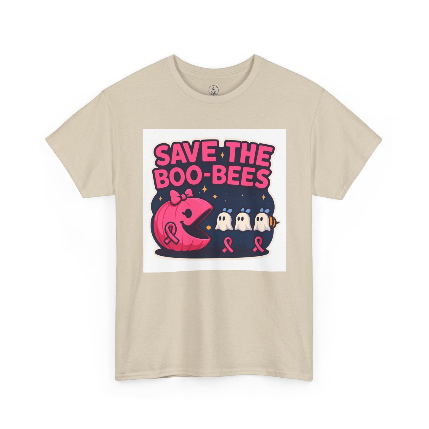 Breast Cancer Awareness Tee, Save the Boo-Bees Shirt, Unisex Cotton T-Shirt, Funny Awareness Gift, Pink Ribbon Apparel, Halloween Humor Tee
