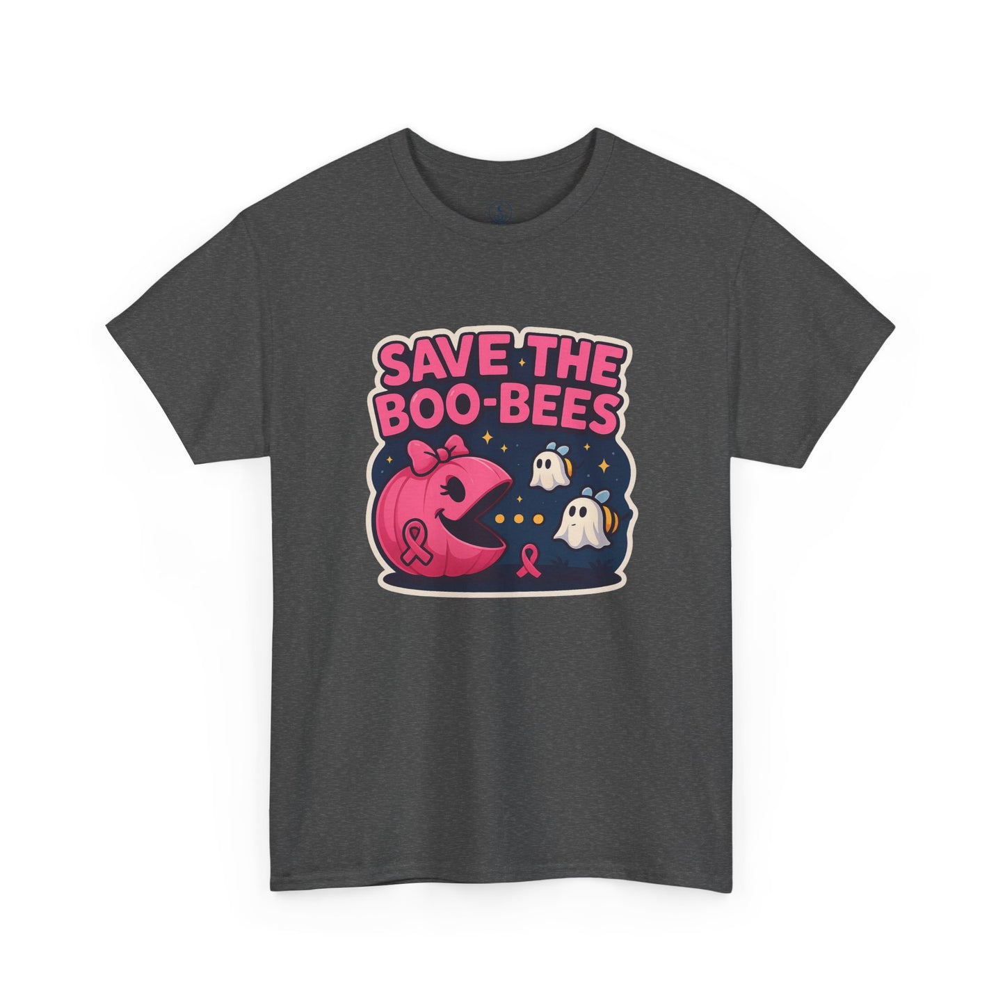 Save the Boo-Bees Unisex Tee | Breast Cancer Awareness Shirt, Halloween Apparel, Ghost Theme, Gift for Her, Support the Cause