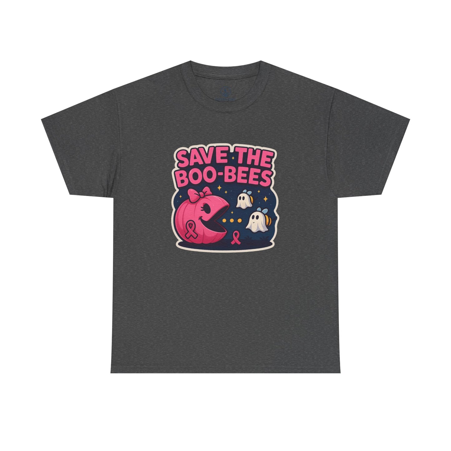 Save the Boo-Bees Unisex Tee | Breast Cancer Awareness Shirt, Halloween Apparel, Ghost Theme, Gift for Her, Support the Cause