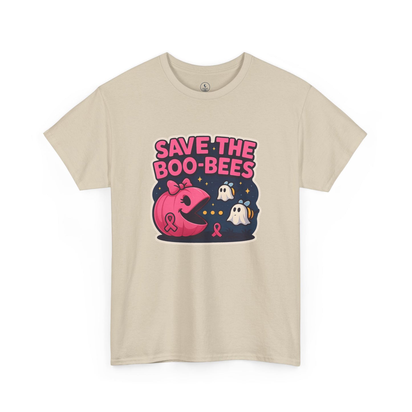 Save the Boo-Bees Unisex Tee | Breast Cancer Awareness Shirt, Halloween Apparel, Ghost Theme, Gift for Her, Support the Cause