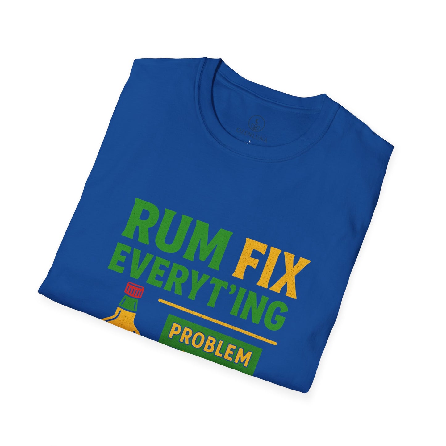 Humorous Rum Fix T-Shirt, Funny Gift for Friends, Tropical Party Tee, Casual Summer Wear, Beach Vibes